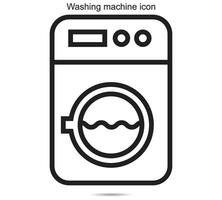 lavaggio macchina icona, vettore illustrazione