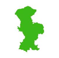 bhandara quartiere carta geografica nel verde colore. bhandara un' quartiere di maharashtra. vettore