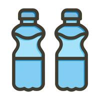 bottiglie vettore di spessore linea pieno colori icona per personale e commerciale uso.