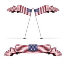 immagine vettoriale modificabile della bandiera americana