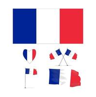 immagine vettoriale della bandiera nazionale della francia