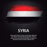 pennello bandiera siria vettore