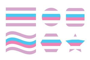 bandiera dell'orgoglio bigender bandiera dell'orgoglio dell'identità sessuale vettore