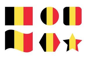 bandiera del belgio semplice illustrazione per il giorno dell'indipendenza o l'elezione vettore