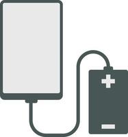 icona di ricarica della batteria dello smartphone vettore