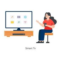 display smart tv vettore