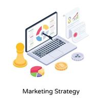 strategia per obiettivi di marketing vettore