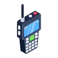 dispositivo di comunicazione walkie talkie vettore