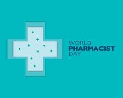 giornata mondiale del farmacista in stile cartaceo vettore