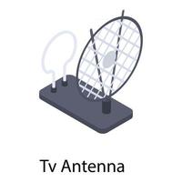 concetti di antenna tv vettore