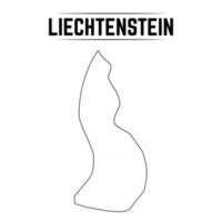 delineare una semplice mappa del liechtenstein vettore