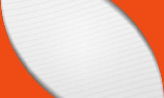 moderno sfondo aziendale arancione e bianco con curve vettore