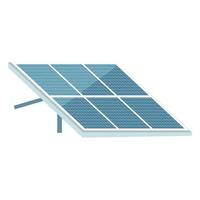 pannello solare del fumetto illustrazione vettoriale. oggetto di colore piatto modulo fotovoltaico. utilizzando fonti energetiche alternative, energia rinnovabile. tecnologia verde. impianto fotovoltaico isolato su sfondo bianco vettore