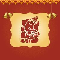 ganesh Chaturthi inviare vettore