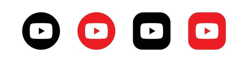 Youtube icona. Youtube sociale media logo. vettore