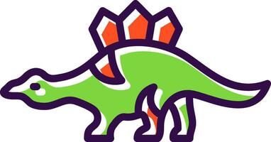 stegosauro vettore icona design