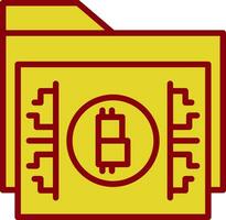 bitcoin Conservazione vettore icona design