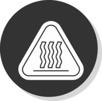 caldo superficie vettore icona design