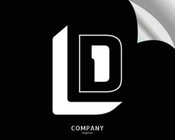 d lettera logo vettore design