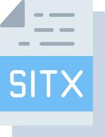sitx file formato vettore icona design