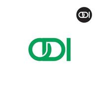 lettera odi monogramma logo design vettore