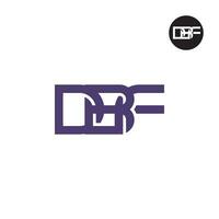 lettera dbf monogramma logo design vettore