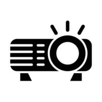 proiettore vettore glifo icona per personale e commerciale uso.