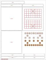 Xiangqi Cinese scacchiera gioco con scorrevole cassetto scatola cnc. laser tagliare Materiale spessore 3 mm no colla vettore illustrazione.