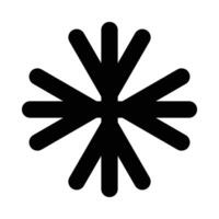 fiocco di neve vettore glifo icona per personale e commerciale uso.
