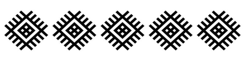 nero confine. azteco tribale senza soluzione di continuità modello nel nero e bianca. astratto etnico geometrico arte Stampa design per tessile modello, tessuto, tappeto, ornamento, sfondo, sfondo, tappeto. vettore