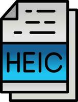 heic vettore icona design