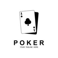 poker logo vettore icona illustrazione design