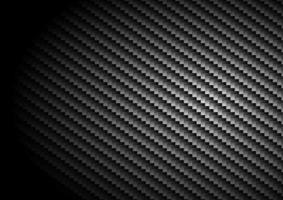 sfondo e trama in fibra di carbonio nero con illuminazione. vettore