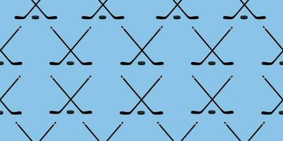 hockey senza soluzione di continuità modello. semplice illustrazione di hockey vettore senza soluzione di continuità modello per ragnatela design.