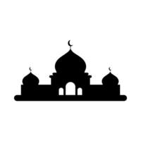 moschea silhouette vettore , moschea elemento logo vettore