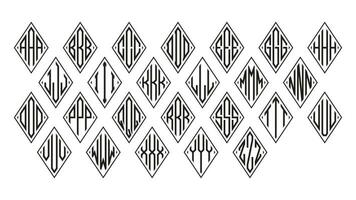 Monogram Rhombus Condensed