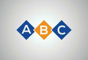 creativo iniziale abc lettera logo disegno, vettore design modello