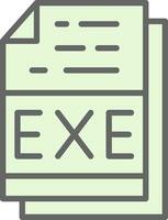 EXE file formato vettore icona design