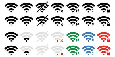 Wi-Fi segnale icona. Rete connessione. antenna per comunicazione. vettore