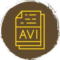 avi file formato vettore icona design