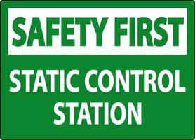sicurezza primo cartello statico controllo stazione vettore
