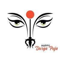 contento Durga puja sfondo design vettore