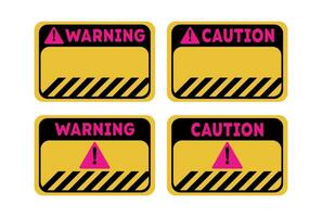 avvertimento cartello, vuoto avvertimento cartello simbolo, attenzione cartello con per essere attento cartello vettore illustrazione.