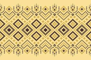 giallo annate attraversare punto tradizionale etnico modello paisley fiore ikat sfondo astratto azteco africano indonesiano indiano senza soluzione di continuità modello per tessuto Stampa stoffa vestito tappeto le tende e sarong vettore