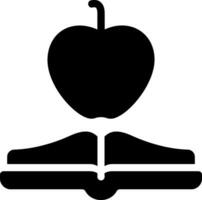 icona del glifo con mela vettore