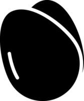 icona del glifo con uovo vettore