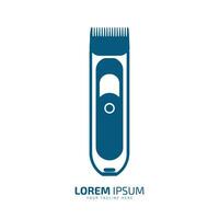 capelli clipper logo modello. parrucchiere logo. vettore illustrazione. capelli trimmer silhouette