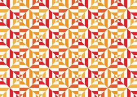 mosaico piazza piastrelle geometrico arancia modello rosso linea astratto decorazione sfondo vettore