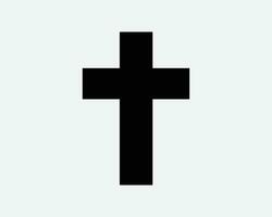 cristiano attraversare icona cristianesimo fede religione Gesù santo Chiesa cattolico Dio Cristo nero bianca schema forma vettore clipart opera d'arte cartello simbolo