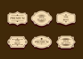 set di badge o collezione di elementi di design del logo vettore